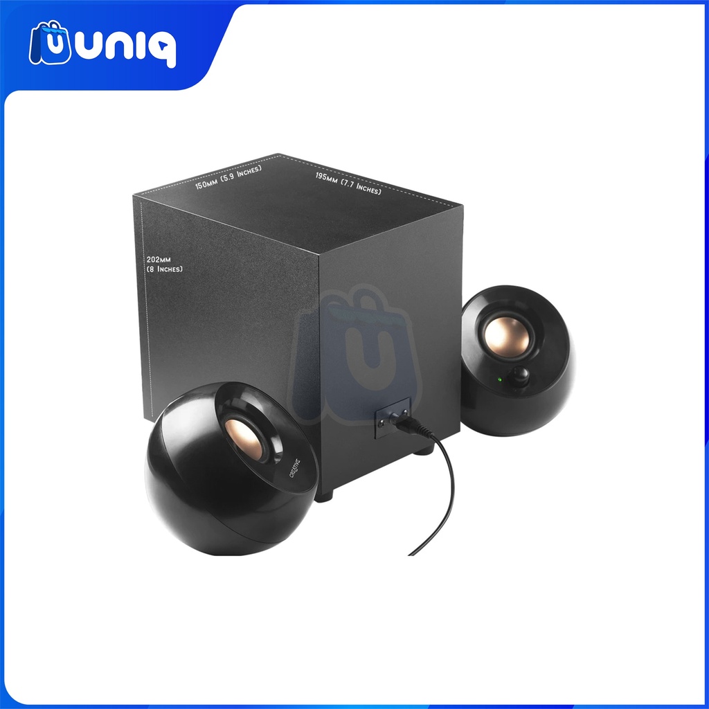 Creative Pebble Plus (MF0480) 2.1 USB Desktop Speakers with Subwoofer