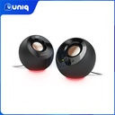 Creative Pebble SE Black (MF1725) 2.0 USB-C Powered PC Speakers with RGB Lighting