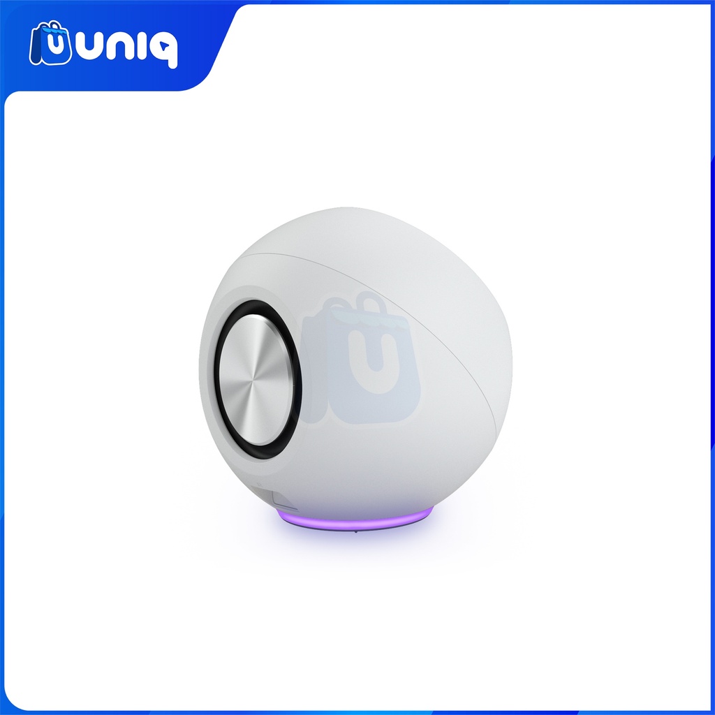 Creative Pebble SE White (MF1725) 2.0 USB-C Powered PC Speakers with RGB Lighting