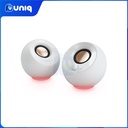 Creative Pebble SE White (MF1725) 2.0 USB-C Powered PC Speakers with RGB Lighting