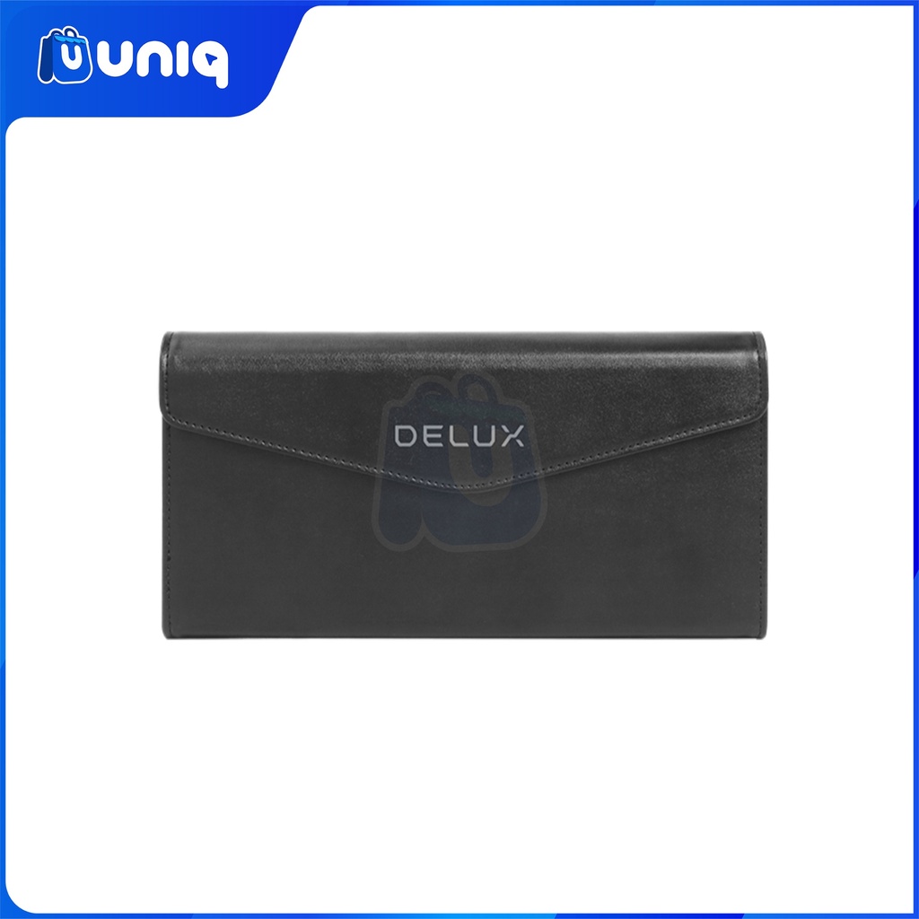 Delux PockCombo KF10+MF10PRO+Leather Bag Pocket-sized keyboard and Mouse Combo (Black)