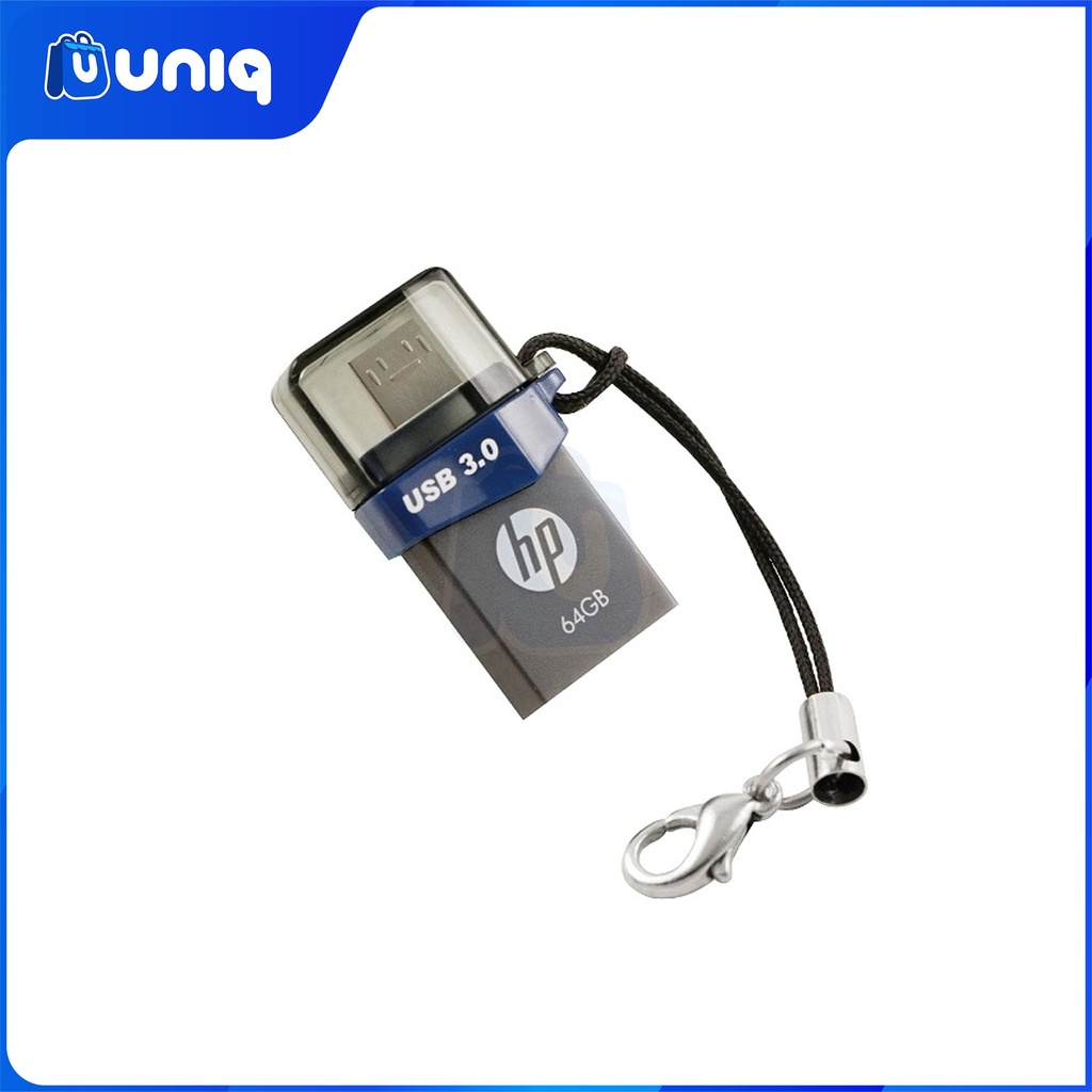 HP x790m 64GB USB 3.0 OTG (Micro USB) Blue and Silver