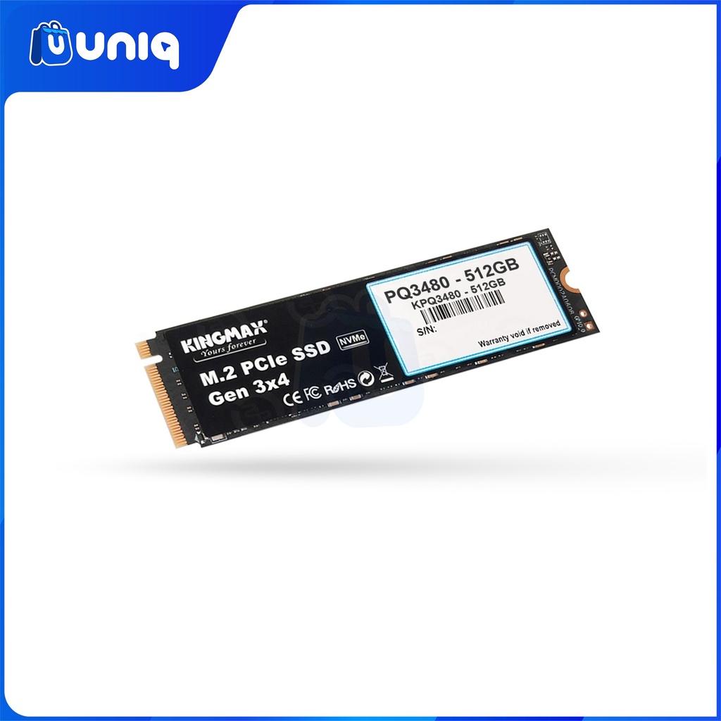 Kingmax 512GB M.2 2280 PCIe NVMe SSD Gen3x4 PQ3480 (KMPQ3480-512G)
