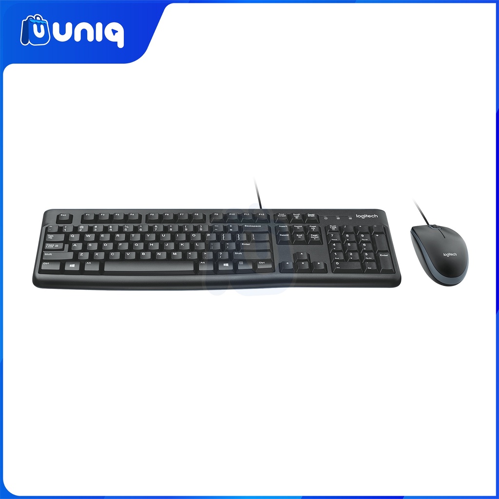 Logitech MK120 USB Mouse and Keyboard Combo (Black)