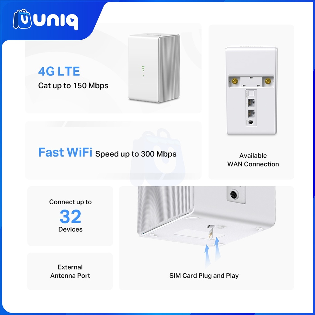 Mercusys MB110-4G 300 Mbps Wireless N LTE Router