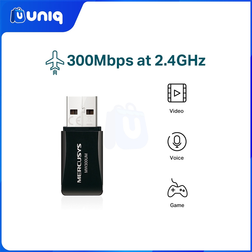 SALE!!! Mercusys MW300UM N300 Wireless Mini USB Adapter