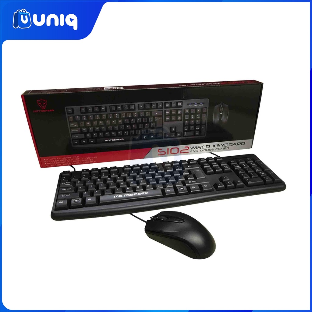 Motospeed S102 Wired Basic Mouse and Keyboard COMBO