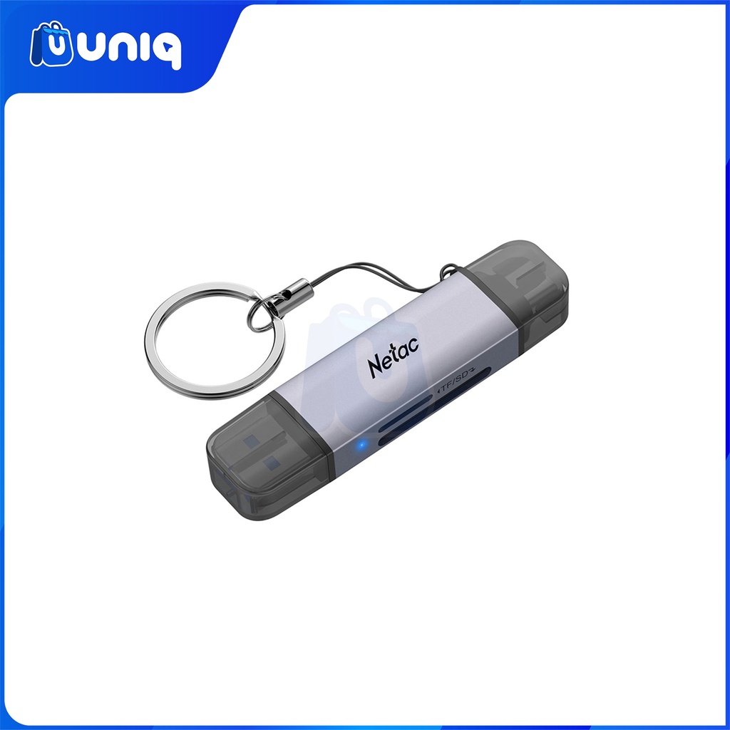 Netac WK13 2-in-1 USB A & USB C Card Reader