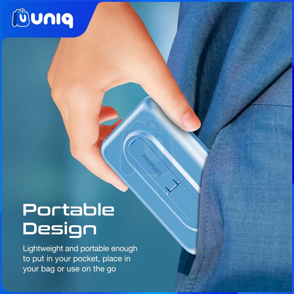 SALE!!! Promate PowerMag-10Pro 10000mAh Magsafe Wireless PowerBank (Blue)