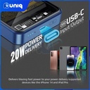 SALE!!! Promate LucidPack-10 10000mAh Transparent MagSafe Wireless Charging Power Bank (Blue)