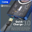 SALE!!! Promate TransPack-5 5000mAh Transparent MagSafe Wireless Charging Power Bank (Blue)