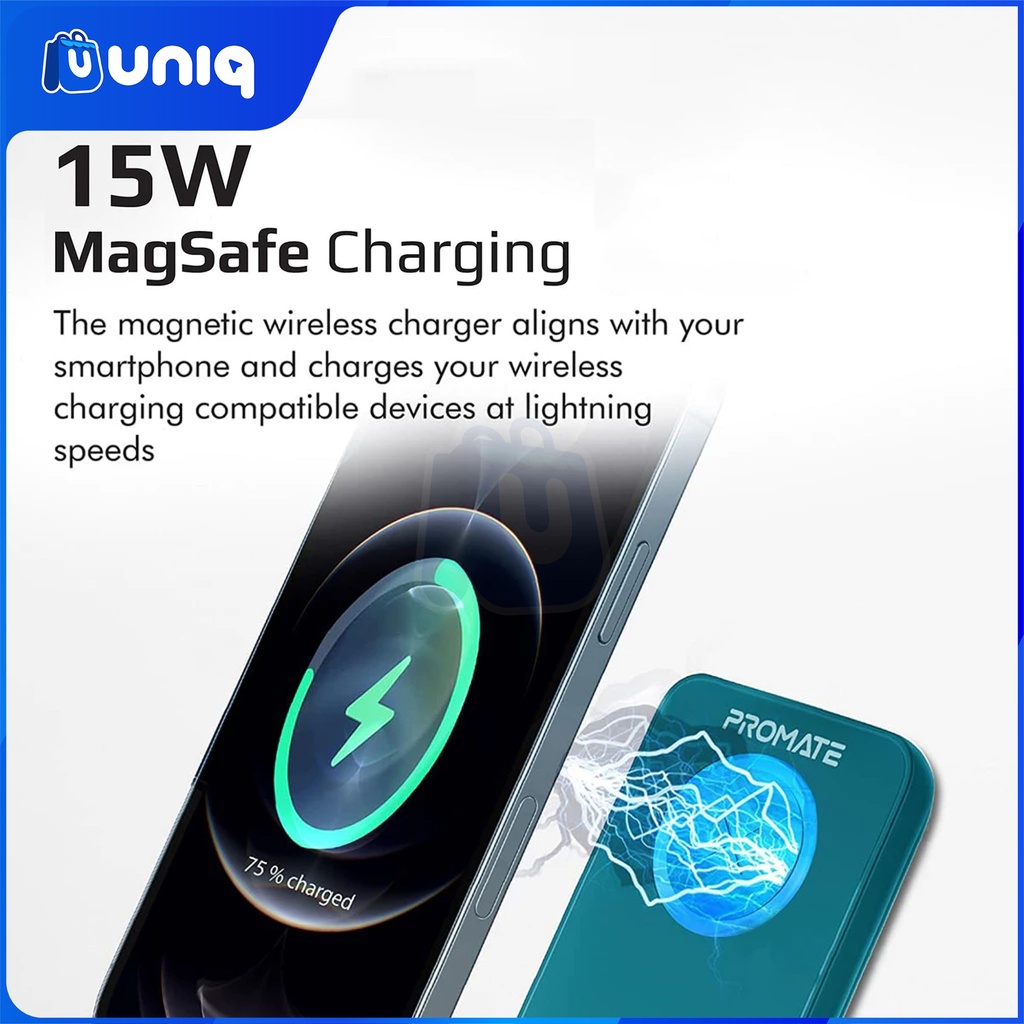 SALE!!! PowerMag-10+ 10000mAh Magsafe Wireless PowerBank (Blue)