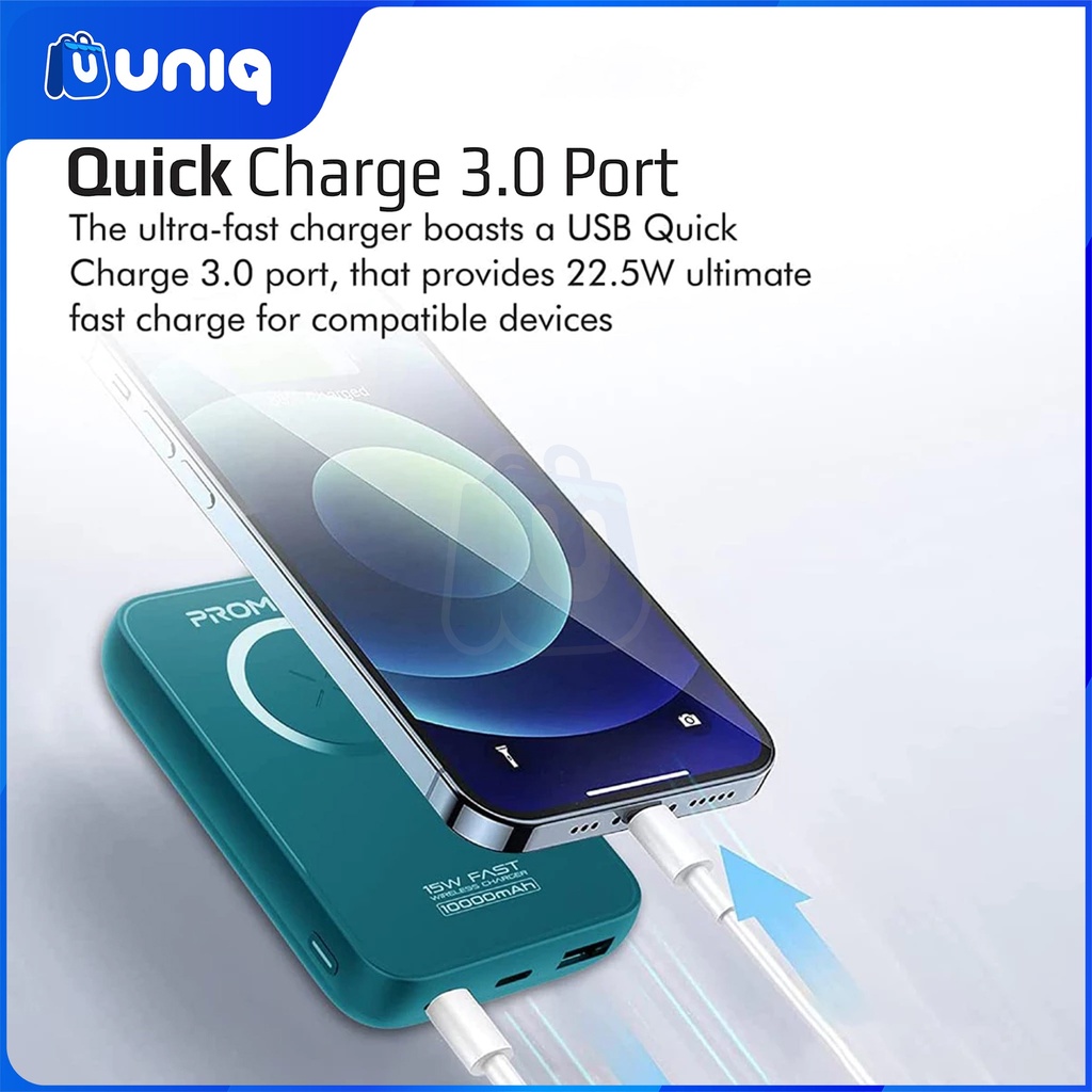 SALE!!! PowerMag-10+ 10000mAh Magsafe Wireless PowerBank (Blue)