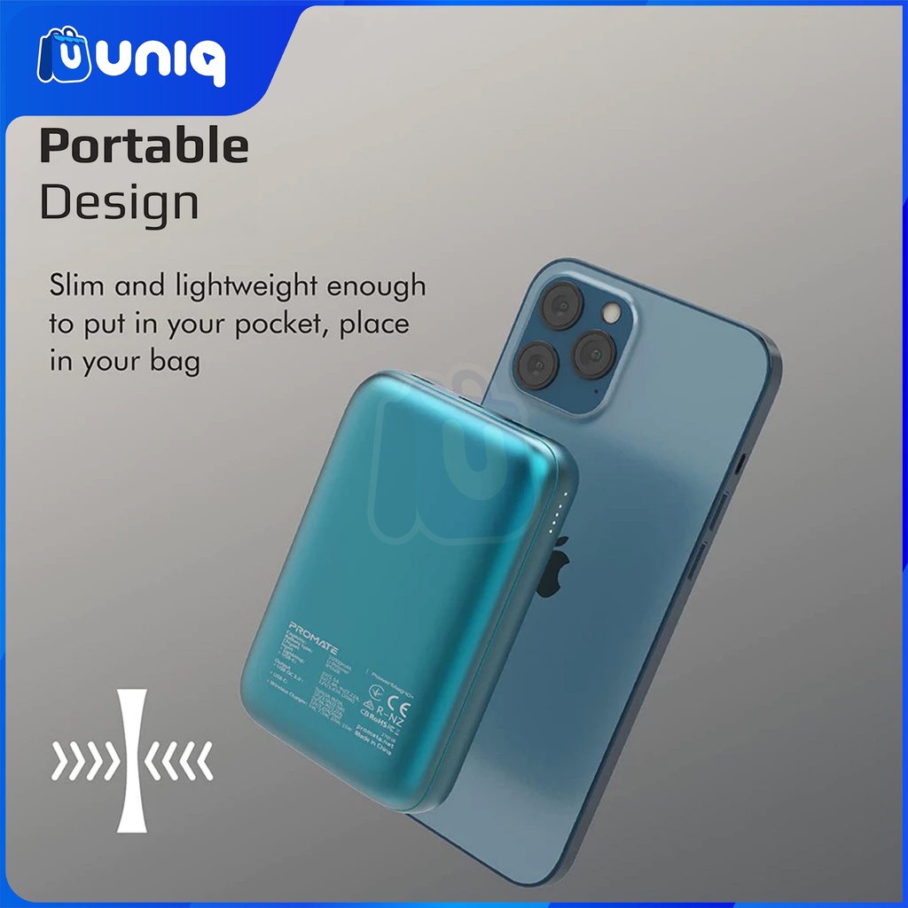 SALE!!! PowerMag-10+ 10000mAh Magsafe Wireless PowerBank (Blue)
