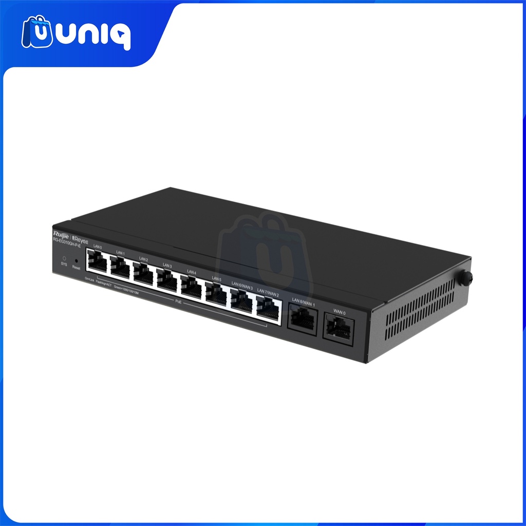 Reyee by Ruijie RG-EG310GH-P-E 10-Port High-Performance Cloud Managed PoE Office Router