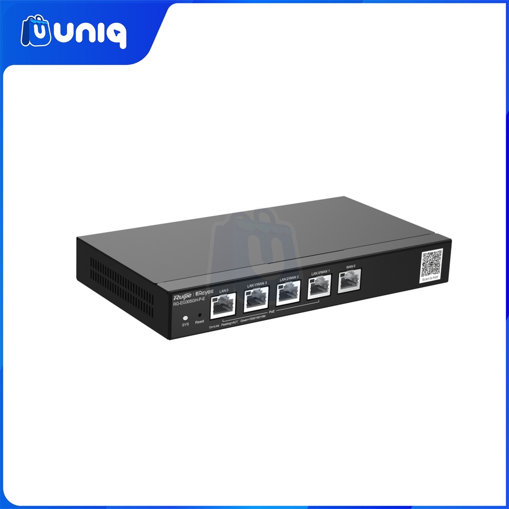 Reyee by Ruijie RG-EG305GH-P-E 5-Port High-Performance Cloud Managed PoE Office Router