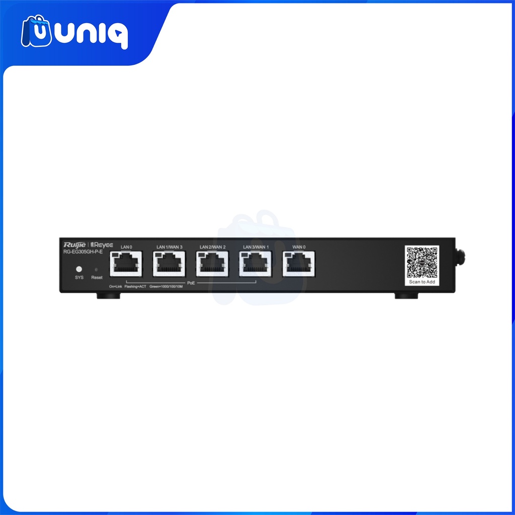 Reyee by Ruijie RG-EG305GH-P-E 5-Port High-Performance Cloud Managed PoE Office Router