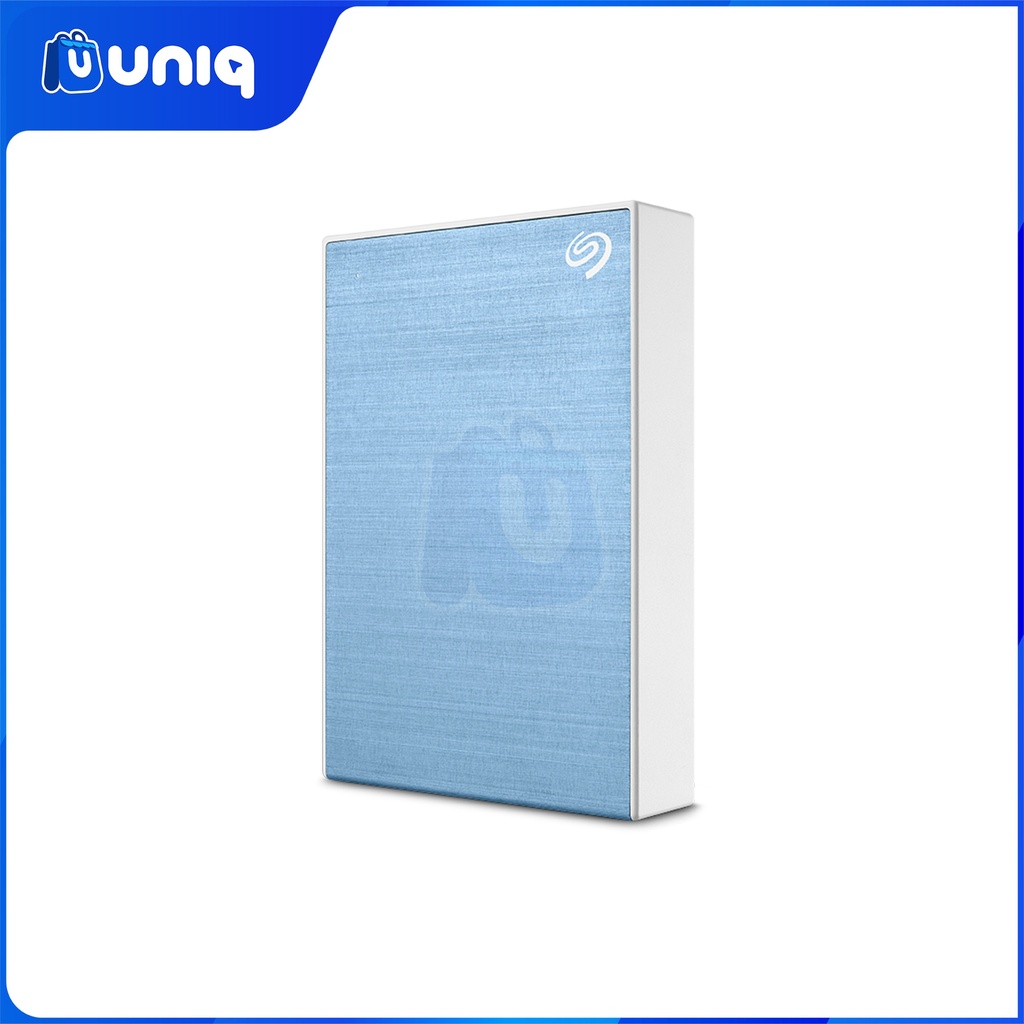 Seagate One Touch 4TB (Light Blue) Portable Hard Drive (STKZ4000402) with and FREE Seagate Pouch
