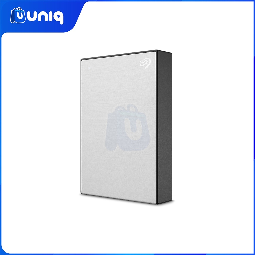 Seagate One Touch 5TB (Silver) Portable Hard Drive (STKZ5000401) with FREE Seagate Pouch