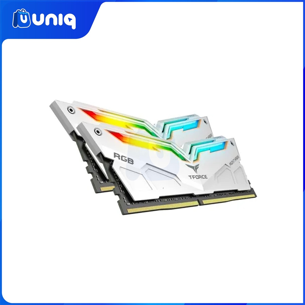 Team Elite T-Force Night Hawk Legend 32GB (2X16GB) DDR4 3600mhz RGB Desktop Memory