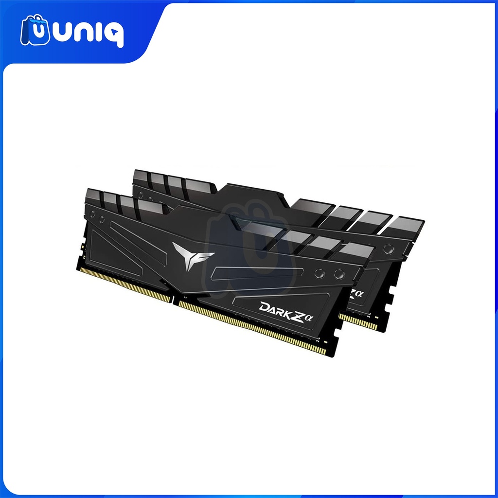 Team Elite DARK Za 16GB (2X8GB) BLACK DDR4 3200MHZ Desktop Memory