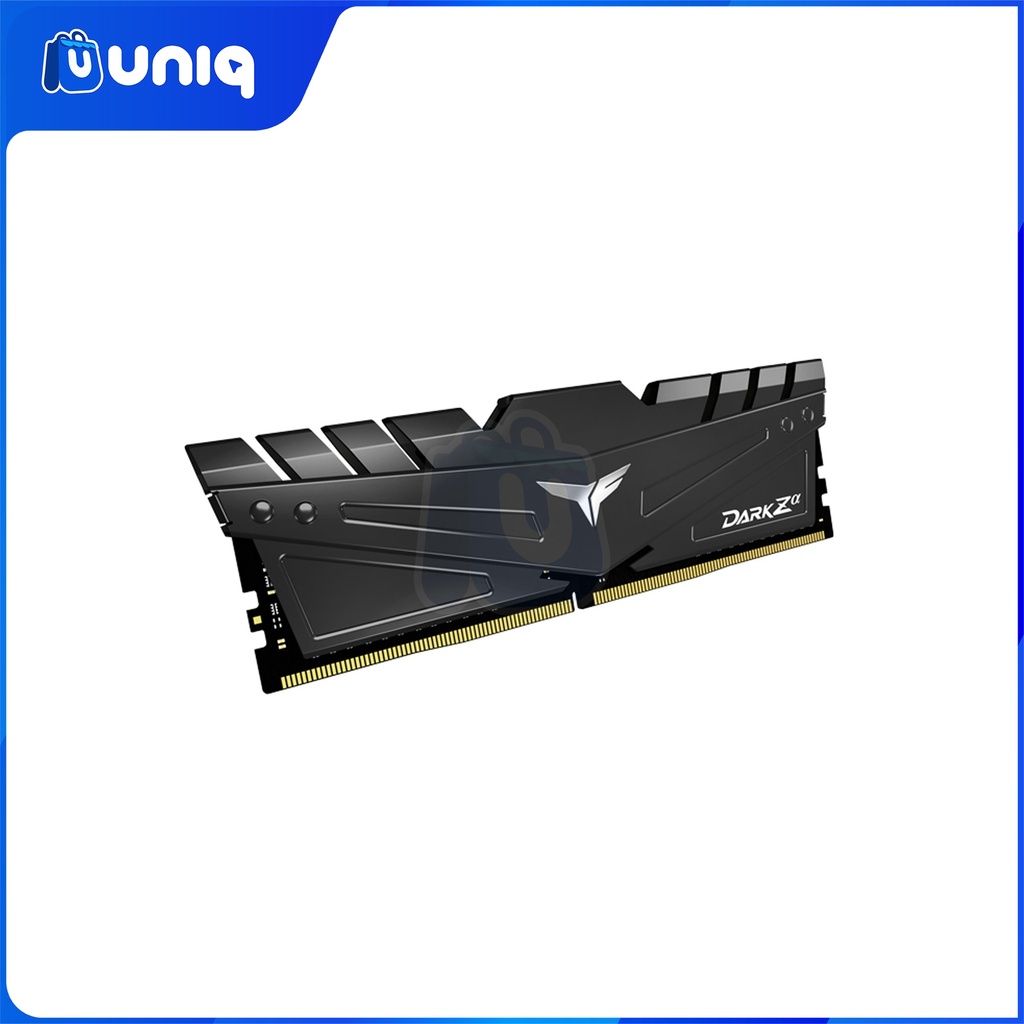 Team Elite DARK Za 16GB (2X8GB) BLACK DDR4 3200MHZ Desktop Memory
