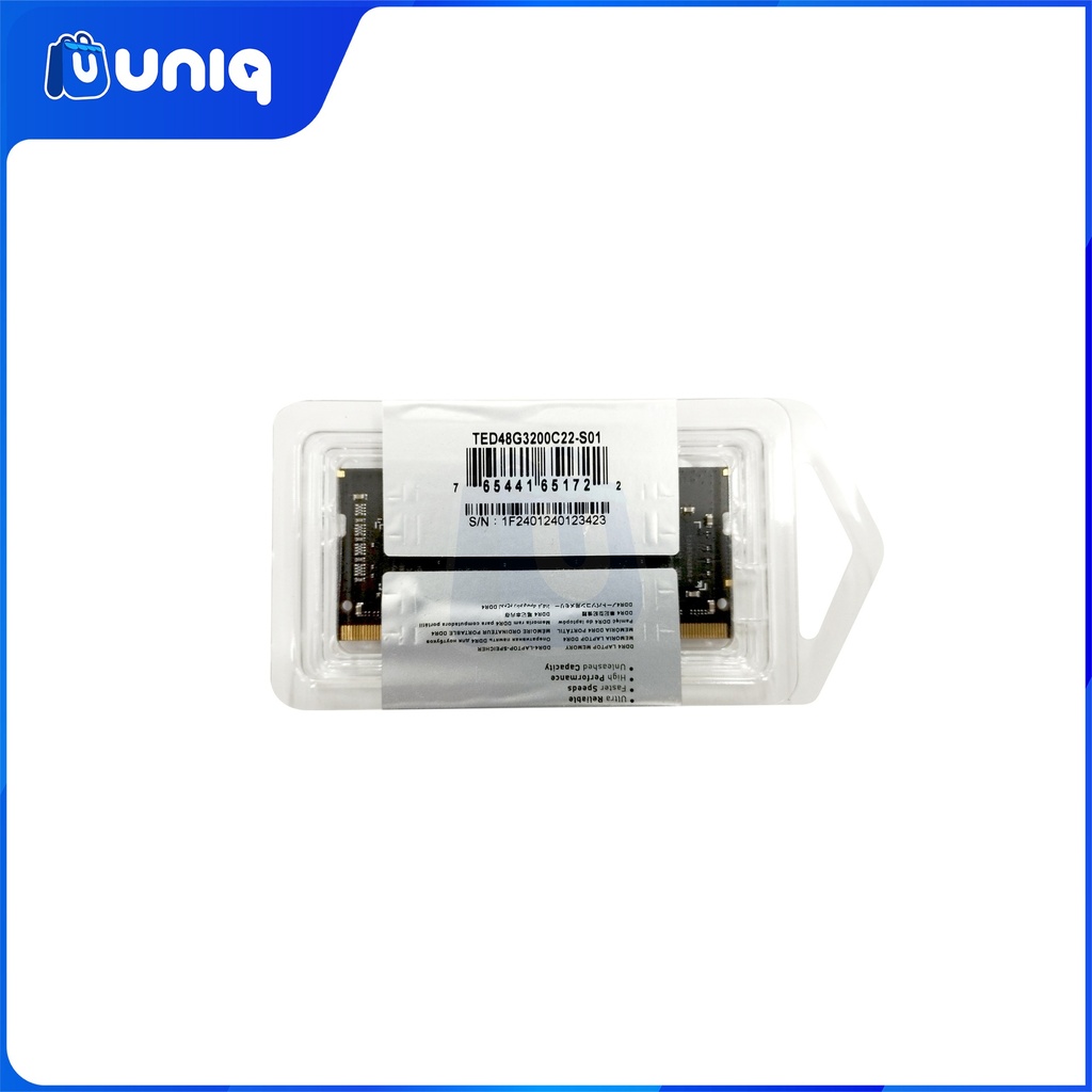 Team Elite SO-DIMM 8GB DDR4 3200MHz CL22 (TED48G3200C22-S01)