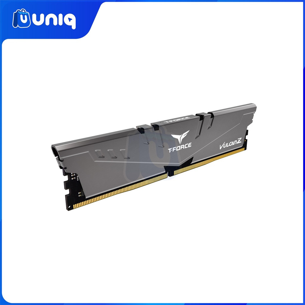Team Elite T-Force Vulcan Z 16GB (2X8GB) DDR4 3200MHZ Desktop Memory Module (Gray)