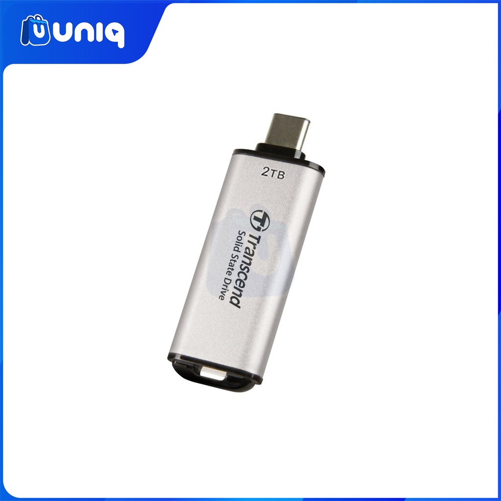 Transcend ESD300S 2TB Type-C Portable SSD (Silver) (TS2TESD300S)