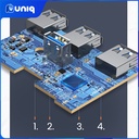 UGREEN 40850 USB 3.0 A With USB-C Adaptor 4 Ports HUB 1M Black
