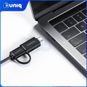 UGREEN 40850 USB 3.0 A With USB-C Adaptor 4 Ports HUB 1M Black