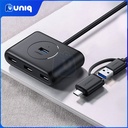 UGREEN 40850 USB 3.0 A With USB-C Adaptor 4 Ports HUB 1M Black