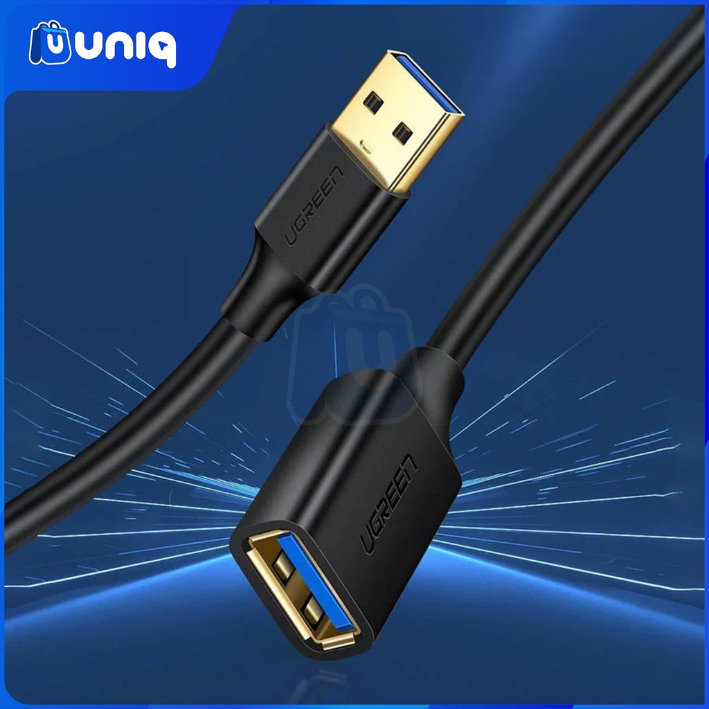 UGREEN 30125 USB Extension Male Cable 0.5m (Black)