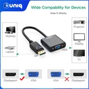UGREEN 20415 DP Male to VGA Female Converter (15cm)