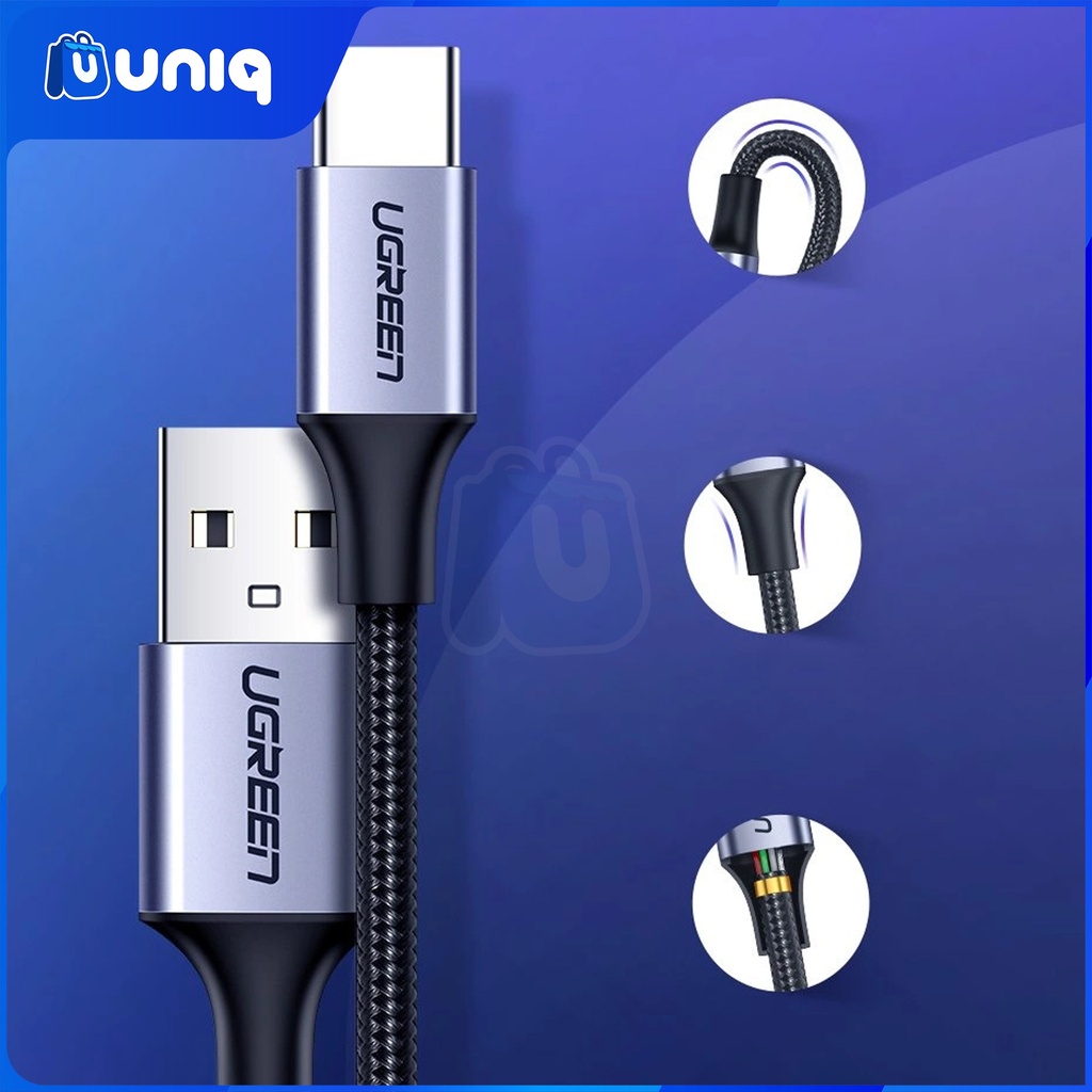UGREEN 60125 USB-A to USB-C Cable 0.5m (Black)
