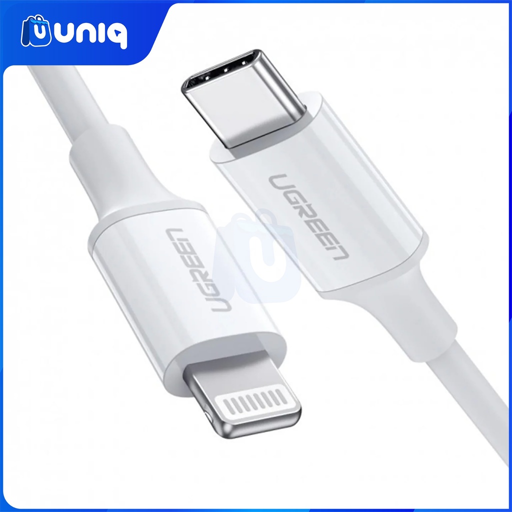 UGREEN 10493 USB-C to Lightning Cable 1m (White)