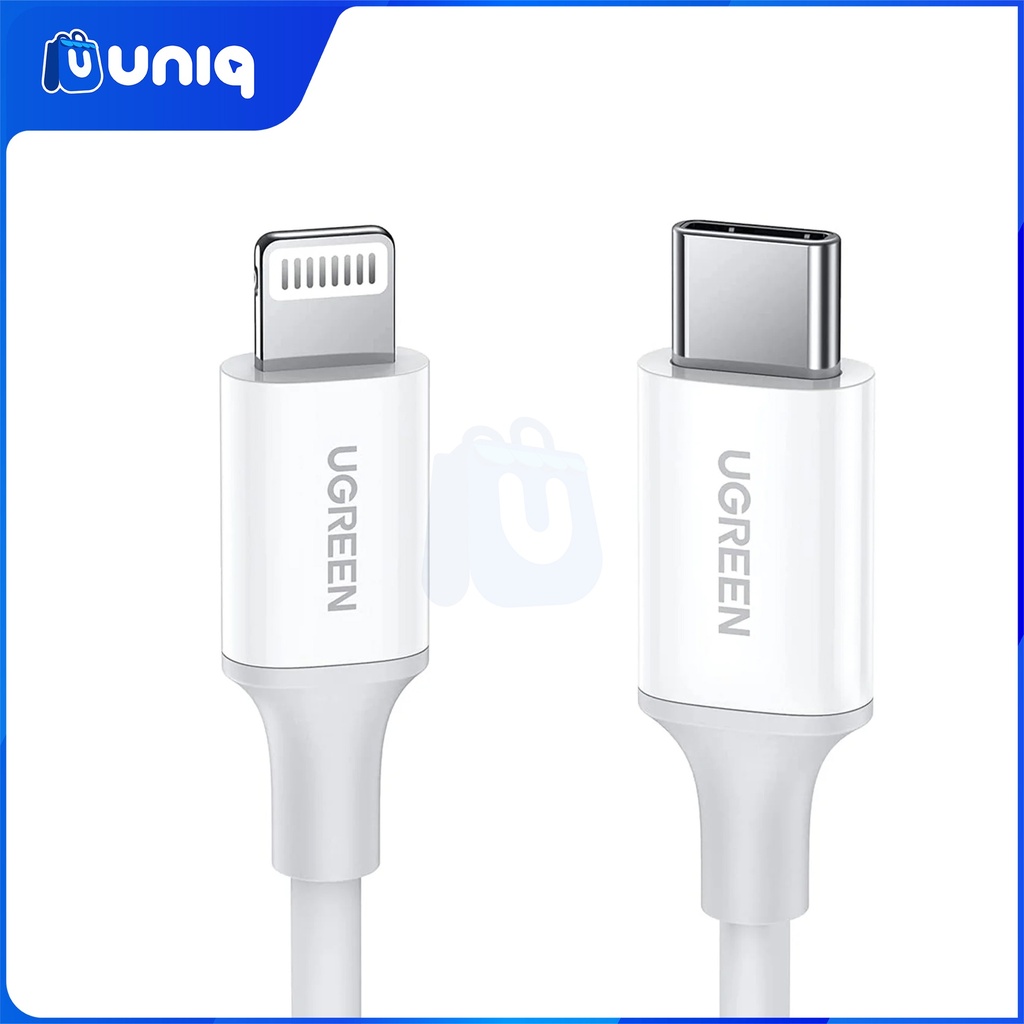UGREEN 10493 USB-C to Lightning Cable 1m (White)