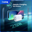 UGREEN 60449 Type-C 20W Fast Charging Power Adapter (White)