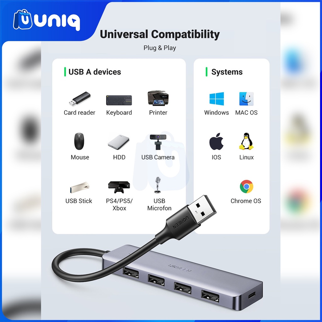 UGREEN 50985 4-Port USB Hub