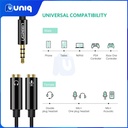 UGREEN 30620 3.5mm Male to 2 Female Audio Cable (Black)