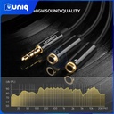 UGREEN 30620 3.5mm Male to 2 Female Audio Cable (Black)