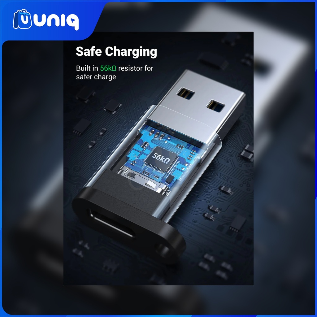 UGREEN 50533 USB 3.0 to USB-C Adapter (Gray)