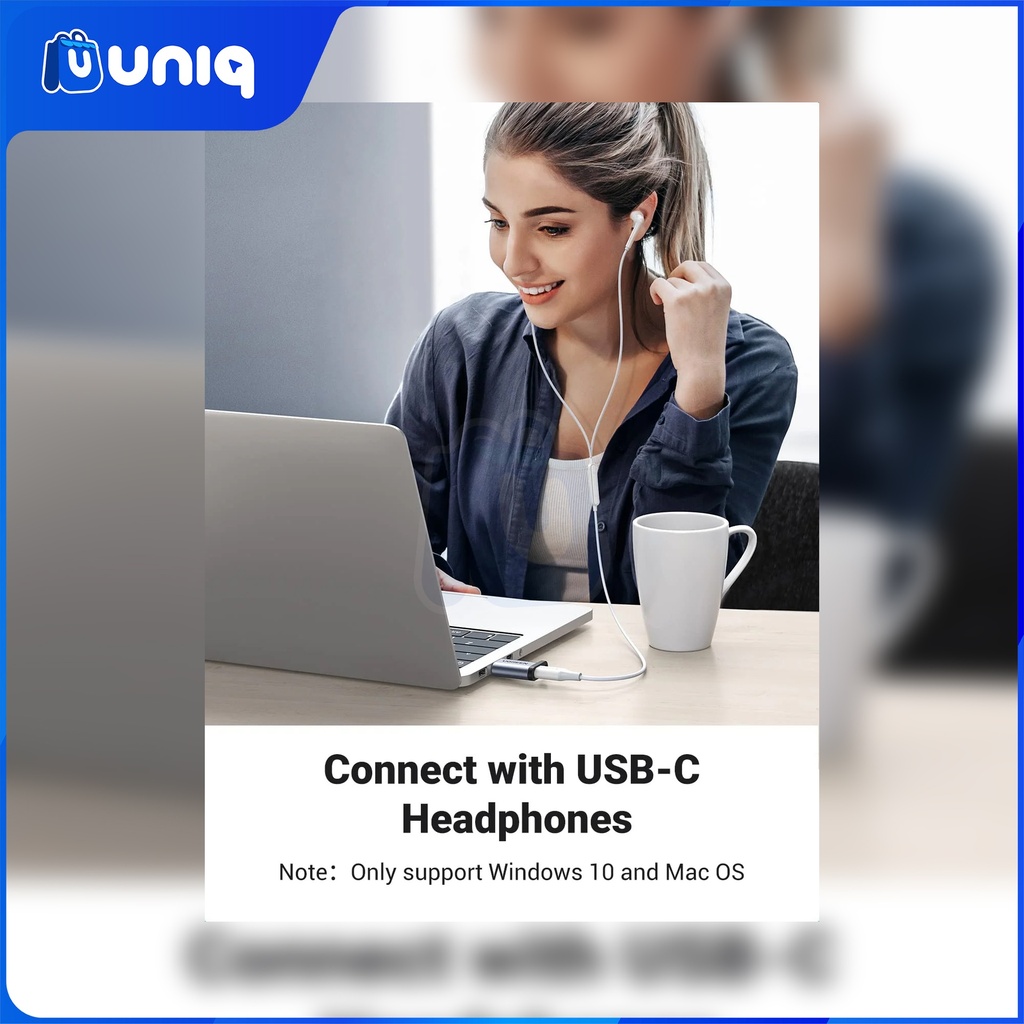 UGREEN 50533 USB 3.0 to USB-C Adapter (Gray)