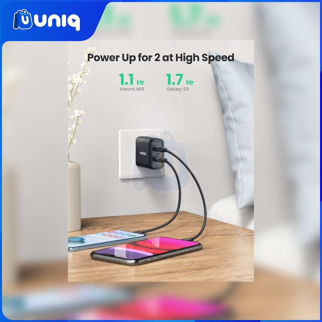 UGREEN 70151 USB 36W Fast Charger (Black)