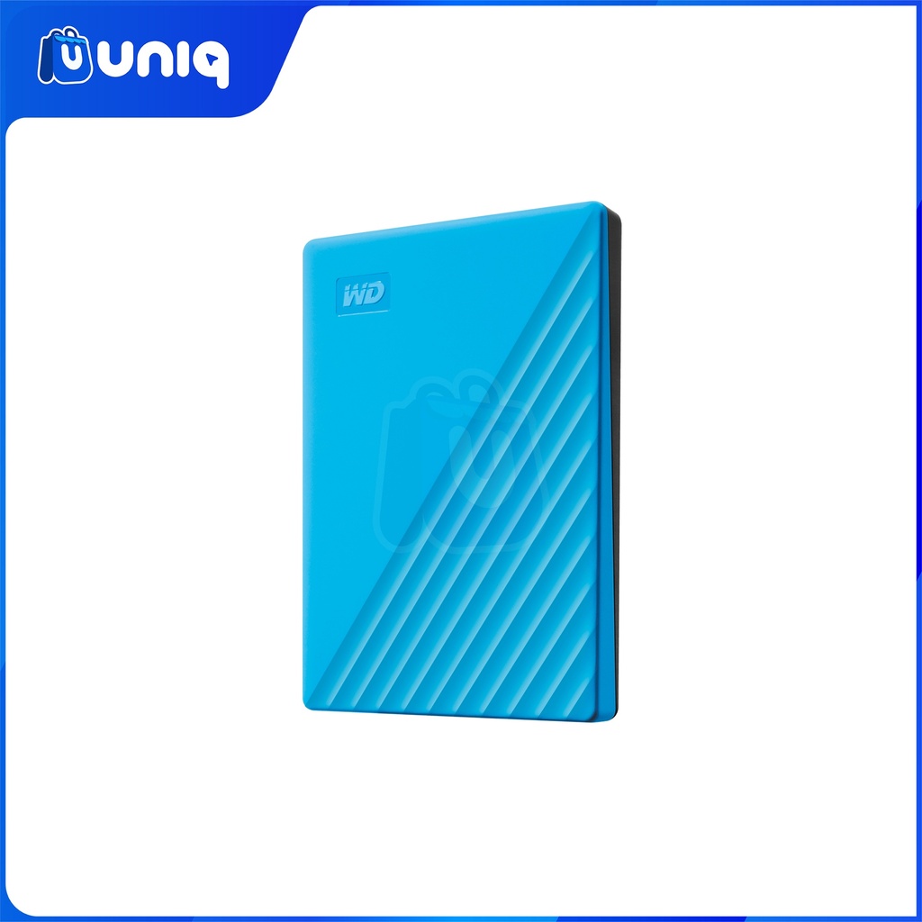 WD My Passport 2TB (Blue) Portable Hard Drive with FREE WD Soft Pouch