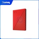 WD My Passport 2TB (Red) Portable Hard Drive with FREE WD Soft Pouch