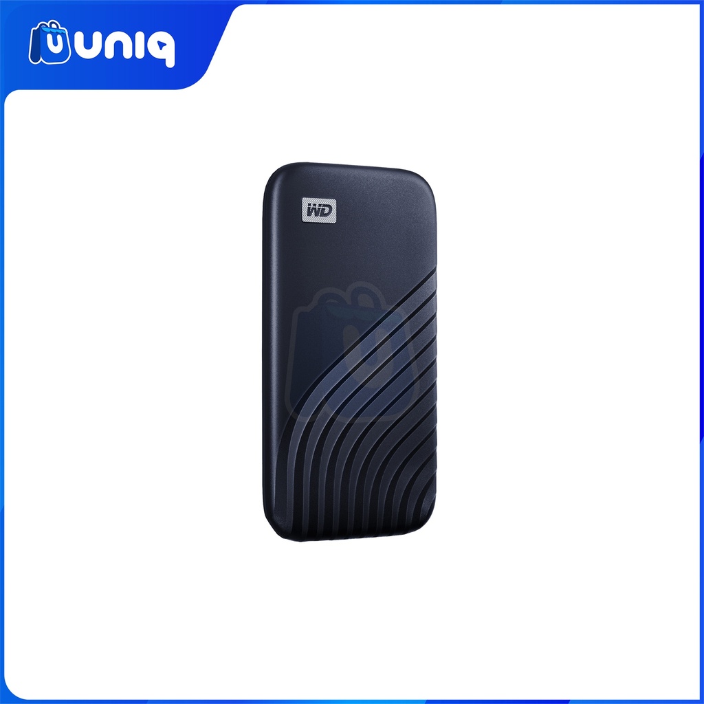 WD My Passport SSD 500GB (Blue) External SSD (WDBAGF5000ABL-WESN) with FREE WD Pouch