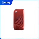 WD My Passport SSD 1TB (Red) External SSD (WDBAGF0010BRD-WESN) with FREE WD Pouch