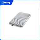 WD My Passport SSD 2TB (Silver) External SSD (WDBAGF0020BGY-WESN) with FREE WD Pouch