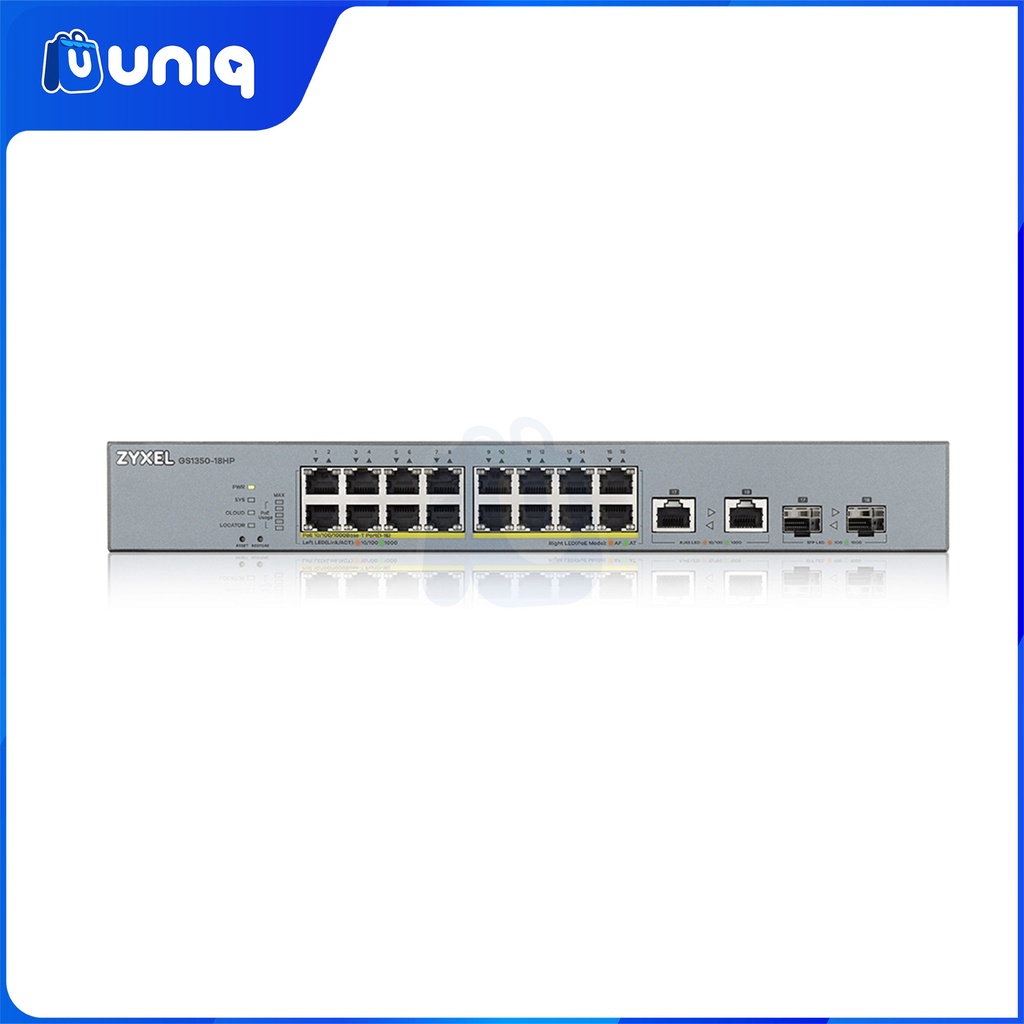 Zyxel GS1350-18HP 16-Port Gigabit PoE + L2 Web Managed Switch